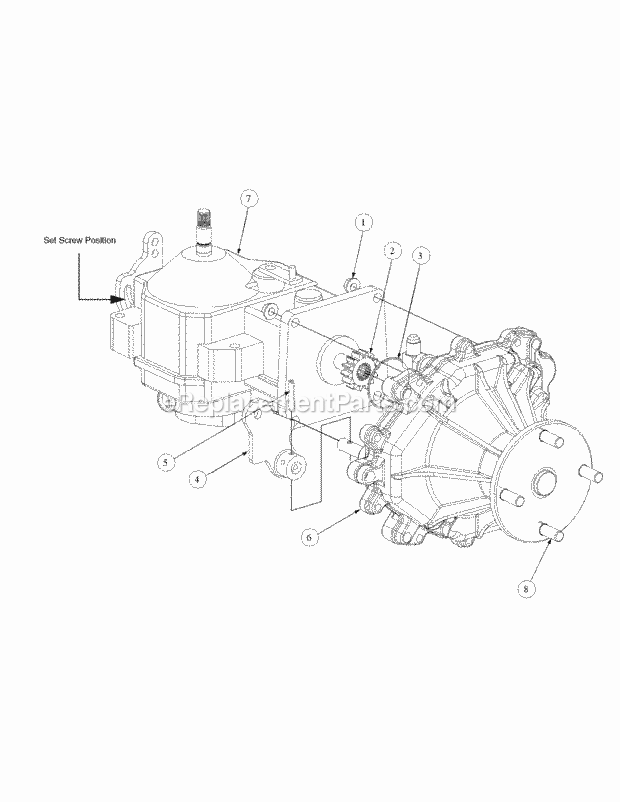 Assembly Pump Right Hand Diagram and Parts List for M50-KHS 53AB5BBP750 Cub Cadet Sprayer